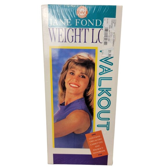 Jane Fonda Weight Loss Walkout Workout Program New Sealed Cassette Tapes Vintage - Picture 8 of 12